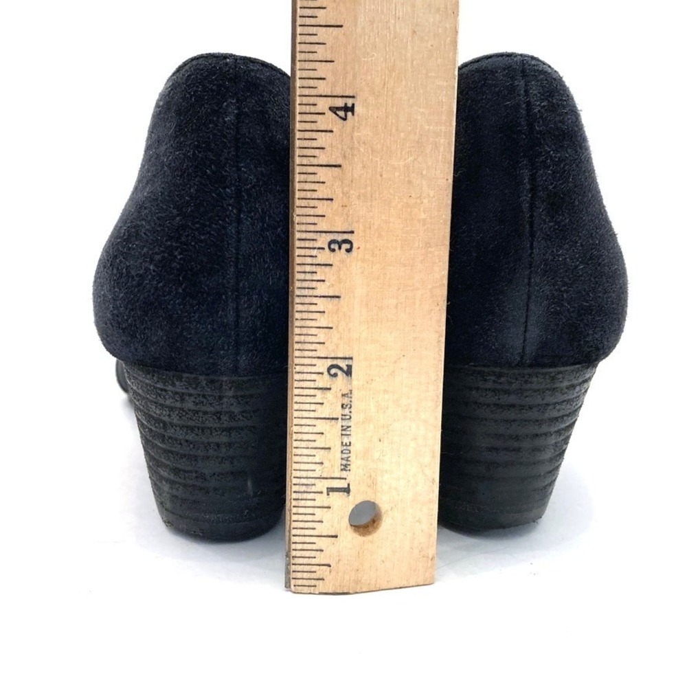 Eileen Fisher Hilly Suede d'Orsay Pump Womens 7 Black Pointed Toe Cut Outs - Picture 5 of 11